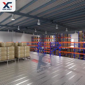 Best Selling Mezzanine Floor Racking System Warehouse Storage Rack Second Floor Mezzanine Heavy Duty Steel Mezzanine Floor