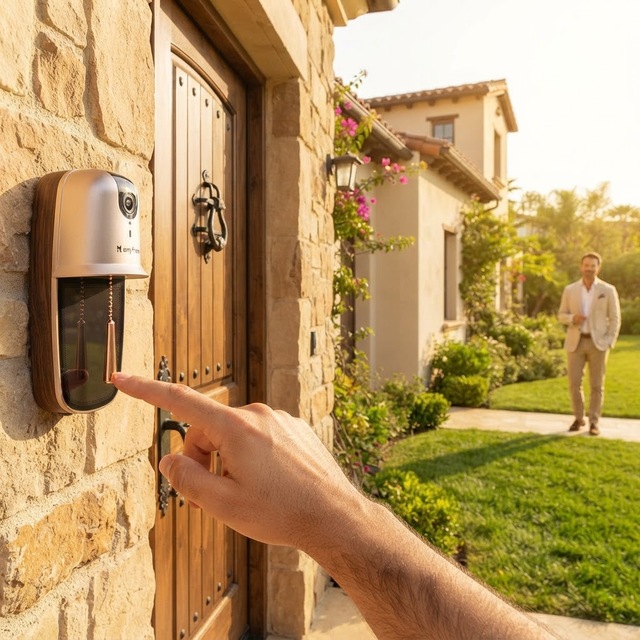 1080p Smart Wi-Fi Doorbell Camera With Doorbell Receiver, Ai Motion Detection Camera Doorbell