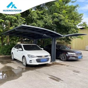 Abri de voiture pliable automatique gris <span class=keywords><strong>aluminium</strong></span> Cantilever Outil d'ombrage Auvent d'<span class=keywords><strong>atelier</strong></span> avec cadre métallique <span class=keywords><strong>en</strong></span> bois traité sous pression pour garage - Product Image 3