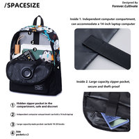 Sac à dos étudiant imperméable à motif dessin animé, nouvelle mode, design patchwork, pour collège, lycée et voyage, avec fermeture éclair – Meilleures ventes
