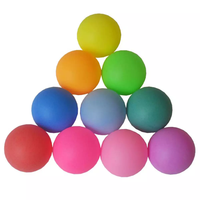 Balles de tennis de table multicolores brillantes sans couture, légères en plastique, pour jeu de loterie et décoration de fête