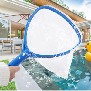 Écumoire à large ouverture pour <span class=keywords><strong>piscine</strong></span>, filet à feuilles bleu, <span class=keywords><strong>petite</strong></span> taille, écumoire à feuilles d'eau - Product Image 2