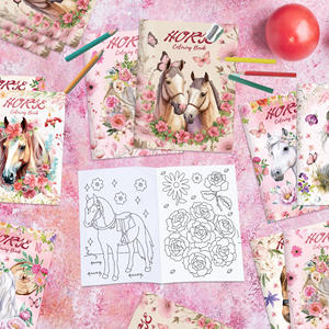 TY101 livres <span class=keywords><strong>de</strong></span> coloriage aquarelle <span class=keywords><strong>cheval</strong></span> DIY chevaux Art peinture <span class=keywords><strong>dessin</strong></span> livres pour enfants fête d'anniversaire faveur fournitures - Product Image 4