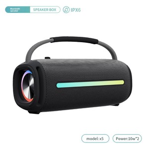 Salida de 20W para altavoz de audio inalámbrico, Cañón de acero rectangular, altavoz de tela de escritorio para el hogar, tamaño pequeño - Product Image 2