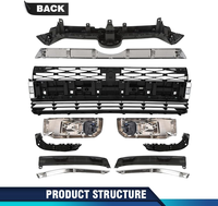 Kit de carrosserie complet avec calandre avant d'usine pour Toyota 4Runner Limited 2014-2019, pièce de rechange en plastique ABS pour calandre de voiture
