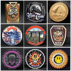 Pièces de monnaie de défi de luxe plaquées or, jetons métalliques bicolores personnalisés, souvenirs d'excellence d'entreprise haut de gamme pour les États-Unis - Product Image 3