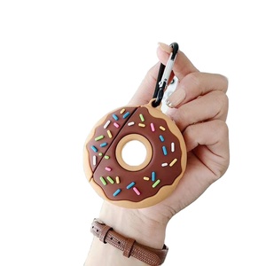Custodia in silicone antiurto a forma di ciambella per <span class=keywords><strong>AirPods</strong></span> - Product Image 1