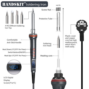High Power 100W/200W LCD Digital Display <strong>Electric</strong> <strong>Soldering</strong> Irons Switch Sleep Function Convenient Hand Kit for <strong>Soldering</strong> - Product Image 4