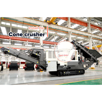 Mini concasseur à mâchoires mobile, concasseur à cône, utilisé pour l'extraction minière et le concassage de pierres de construction, machine de concassage de pierres portable