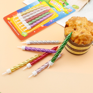 Bougies d'anniversaire <span class=keywords><strong>en</strong></span> <span class=keywords><strong>spirale</strong></span> métalliques populaires <span class=keywords><strong>en</strong></span> gros pour la décoration - Product Image 4