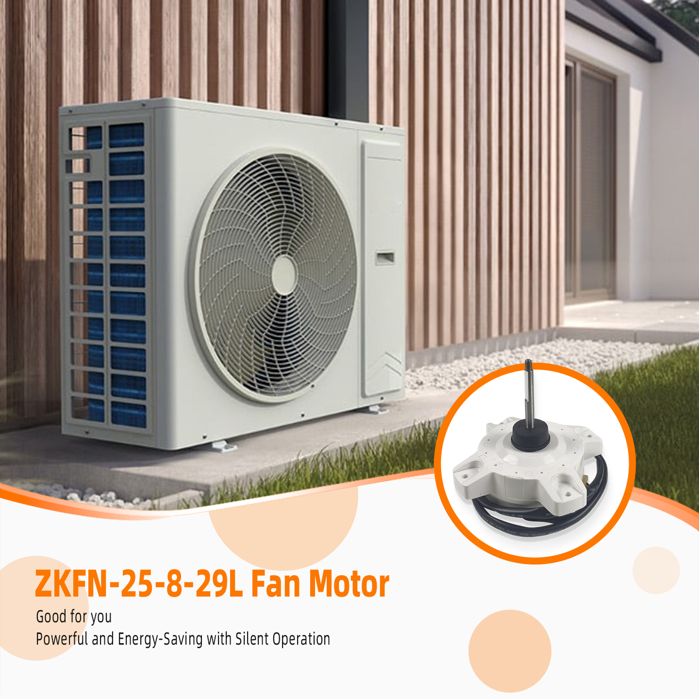 ZKFN-25-8-29L Indoor Fan Motor DC280V 900RPM 25W CCW ECL 8poles