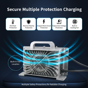 Chargeur haute tension LNLEE 87,6V 20A pour bus électrique de tourisme 24S 72V 100A, charge intelligente pour prolonger la durée de vie de la batterie - Product Image 3