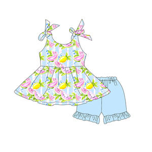 Preventa al por mayor: Lazos de sandía y limón para bebés, estampado festivo de verano, algodón orgánico, seda de leche, suaves, colores personalizables, MOQ 5 unidades. - Product Image 2