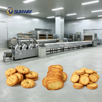 Machine de fabrication de biscuits croustillants de qualité supérieure, machine à façonner les biscuits, usine de fabrication de snacks et de produits de boulangerie