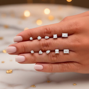 Orecchini di Diamanti E1146 Taglio a Pera Colore D Naturali Certificati GIA Gioielli Classici da Donna per Fidanzamento - Product Image 2