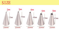 Gemhye Grand ensemble de 5 douilles de pâtisserie en acier inoxydable 304, pour décoration de gâteaux facile DIY, compatible lave-vaisselle, pour la pâtisserie, la glaçage et les fêtes