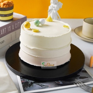 Plateaux à gâteau personnalisés SunShine en papier ondulé argenté, ronds, de 6, 8, 10 et 12 pouces, pour la pâtisserie et la présentation - Product Image 2