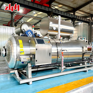 ZLPH Zhucheng Nueva Máquina Esterilizadora Automática Horizontal de Retorta por Pulverización de Agua Caliente para Bolsas, Acero Inoxidable 304, Eficiente Energéticamente - Product Image 1