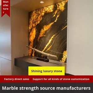 Losas de Mármol Natural de Piedra de Lujo, Personalizadas, para Sala de Estar, Revestimiento Interior, Pared de Fondo de Villa, Piso - Product Image 3