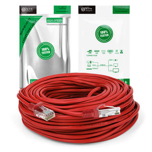 CAT5E/Cat6/CAT7 UTP CAT 6 <span class=keywords><strong>RJ</strong></span> <span class=keywords><strong>45</strong></span> 10m/50m/100m cordon de raccordement pour routeur d'ordinateur portable câble réseau RJ45 - Product Image 4