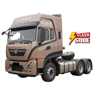 Dongfeng Commercial Vehicle's New Tianlong KL 6X4 LNG Tractor 520 HP Heavy Truck Left-Hand Efficient Logistic Tractor Trucks