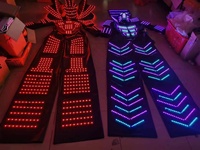 Combinaison de robot lumineuse à LED pour bar, discothèque, scène, danse, performance, costume de robot lumineux à LED pour bar