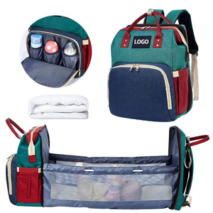<span class=keywords><strong>Cuna</strong></span> <span class=keywords><strong>de</strong></span> viaje 3 en 1 personalizada, Moisés <span class=keywords><strong>de</strong></span> viaje impermeable, bolsa húmeda para mamá, organizador para bebé, mochila para mamá, bolsas <span class=keywords><strong>de</strong></span> pañales con cambiador - Product Image 1