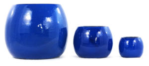 Maceta Elíptica de Cerámica Esmaltada en Negro Estilo Americano con Orificio de Drenaje, Duradera y Ecológica para Jardín Interior/Exterior - Product Image 2