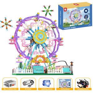 Nuova Ruota Panoramica Happy Ferris Wheel, Blocchi di Costruzione in Plastica ABS di Alta Qualità, Compatibili con <span class=keywords><strong>Lego</strong></span>, Mini Blocchi da Costruzione, Giocattolo per Bambini, Regalo - Product Image 2