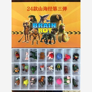 <span class=keywords><strong>Hot</strong></span> italiano Brainrot 24 figure di natale arrivo squalo bambola bastone uomo scimmia modello di bambola ornamenti Desktop - Product Image 5