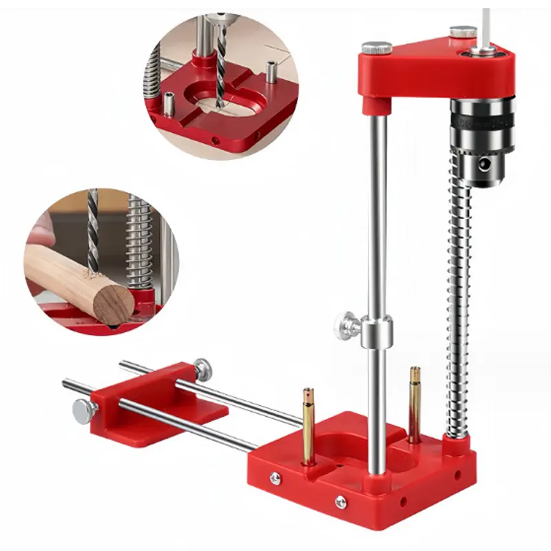 휴대용 포지셔너 드릴링 로케이터 조정 가능한 목공 드릴 로케이터 자동 라인 드릴 가이드 펀처 포지셔닝 도구