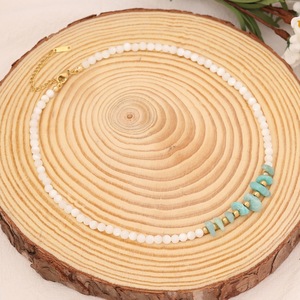 LS-B3986 obral besar kalung batu permata <span class=keywords><strong>Amethyst</strong></span> dan kalung kuarsa mawar perhiasan manik-manik berlapis emas 18k untuk wanita dan anak perempuan - Product Image 5