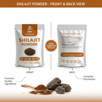 Poudre d'extrait de Shilajit en vrac de haute qualité, facile à mélanger dans le café, le thé ou les smoothies, étiquette privée OEM