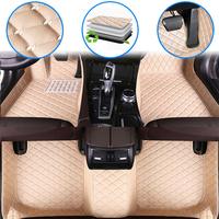 Muchkey Tapis en cuir de luxe 3D de haute qualité pour Ford F150 Pickup 4 portes 2011 2012 2013 2014 Tapis de sol pour voiture