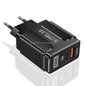 อะแดปเตอร์ PD 20W ขายส่ง สำหรับ EU UK US ชาร์จเร็ว QC3.0 สำหรับเดินทาง ชาร์จโทรศัพท์มือถือ - Product Image 2