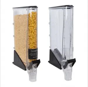 Dispensador de dulces de grano de contenedor de gravedad de plástico de calidad alimentaria para alimentos a granel