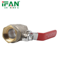 Vannes à commande manuelle IFAN OEM, raccords de plomberie pour l'eau, 1/4'' - 4'', vanne à bille en laiton, vanne à bille pour l'eau