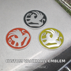Autocollant d'emblème de voiture personnalisé en plastique ABS auto-adhésif, décoration automobile authentique Vauxhall, vente en gros, marque DL, modèle DL-LOGO640 - Product Image 2