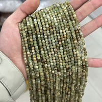 Natürliche Facettierte Kristalle 4x4mm Quadratische Edelstein-Facettenperlen Würfel-Kristall Zuckerperlen Kleine Edelsteinperlen für Schmuck DIY