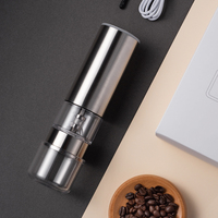 Machine à café et chocolat chaud de comptoir avec moulin à grains intégré – Moulin à café en acier inoxydable