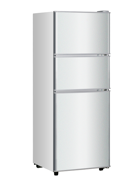 BCD-108S Hot Sale Big capacity 108L Three Door Larger Volume Household Modern Style 220V/50Hz Manual Deforest Refrigerator
