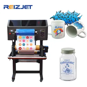 Impresora con laminadora en frío A3 UV DTF, máquina de impresora para cualquier botella de taza de forma irregular con transferencia de película de impresora UV DTF