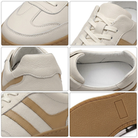 Baskets décontractées unisexes style marche, basses, en cuir, à lacets élastiques, chaussures de skateboard, personnalisables