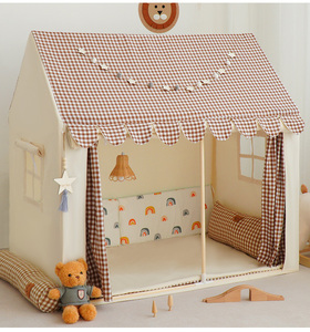 Tienda de Campaña Infantil Unisex con Forma de Castillo de Princesa, Tienda de Juegos Deportivos para Interiores con Ventanas para Niños de 5 a 7 Años - Product Image 3