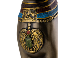 Statue de chat déesse égyptienne en velours de résine, figurine artistique faite à la main pour la décoration des fêtes et les cadeaux