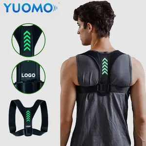 Yuomo Hot Sale Custom Verstelbare Rug Houdingscorrector Riem/Elastische Scoliose Rugsteun Brace Voor Dames Mannen