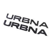 Emblème personnalisé ABS, lettre URBAN, badge avec décoration 3D, à appliquer sur le badge Range Rover, autocollant de voiture auto-adhésif