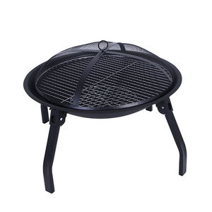 Poêle à bois pliable multifonctionnel avec couvercle gril à charbon de bois Portable pour l'extérieur brasoir Grill foyer - Product Image 3