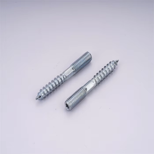 Trung Quốc bán buôn móc áo bu lông M5 M6 M8 M10 đôi Đầu Gỗ vít chủ đề thép carbon kẽm mạ chủ đề Bolt - Product Image 4