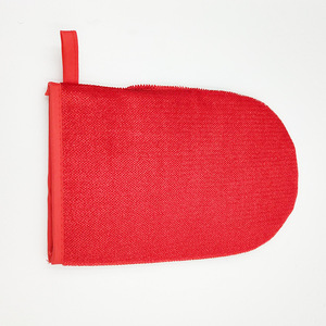 Gants de toilettage pour animaux de compagnie, pour l'élimination des poils de chat et de chien, brosse de massage pour le bain, en fibre - Product Image 2